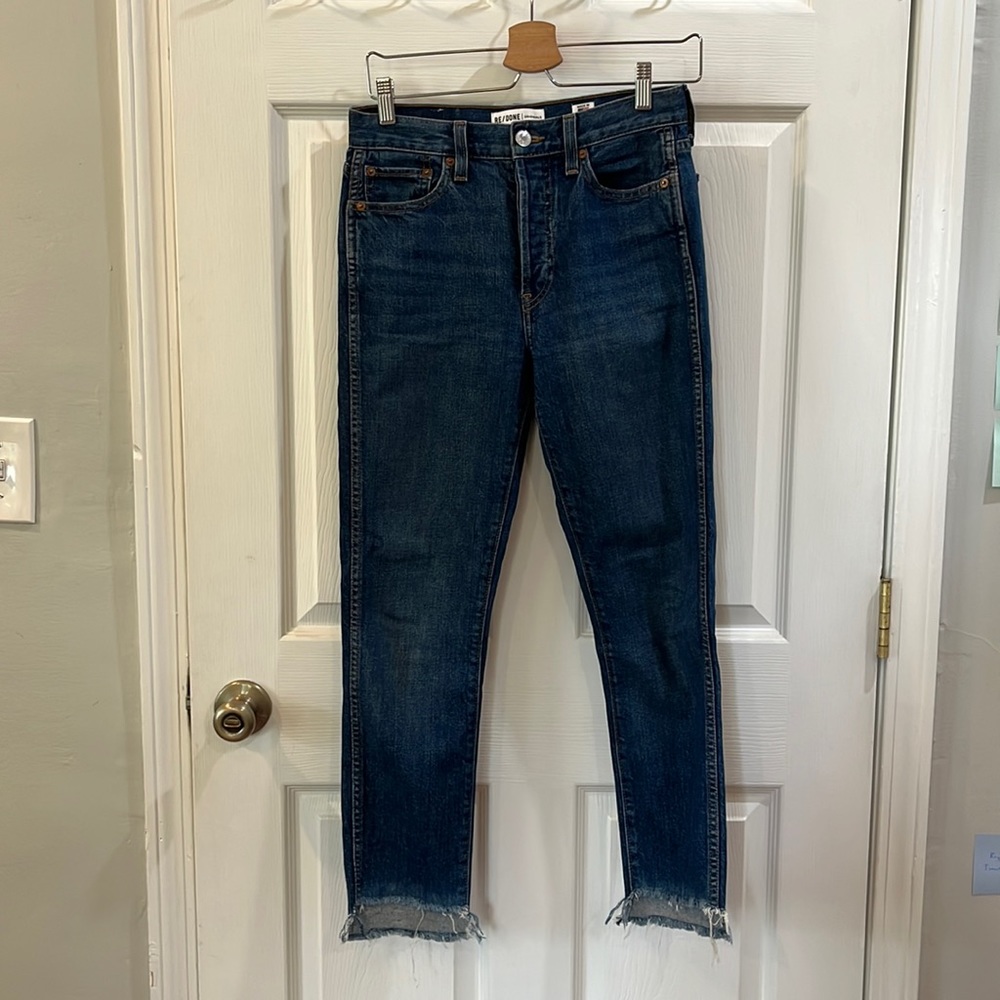 NWOT Re/Done Originals High Rise Straight Leg Jeans